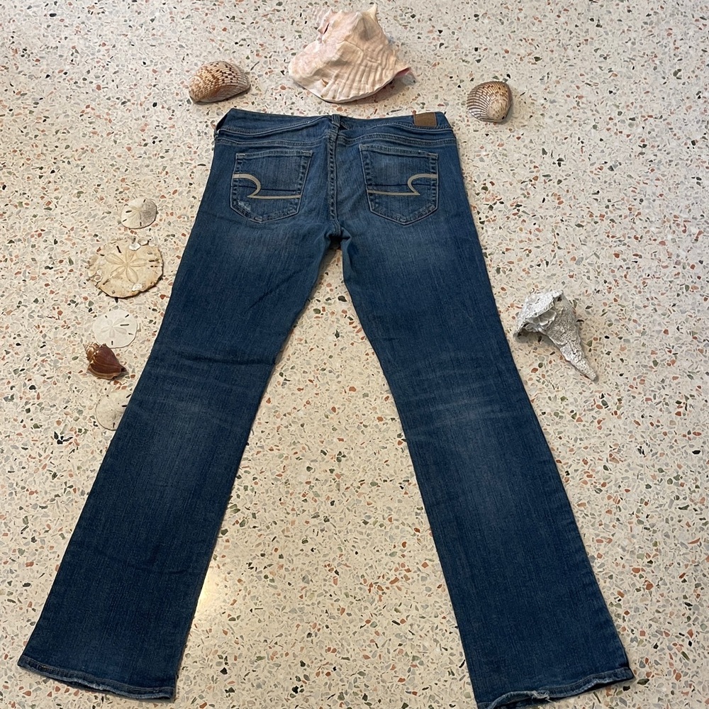 American Eagle Outfitters Distressed Slim Boot Jeans Size 8/31 Stretch